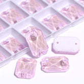 Elektrisches Neonlicht Rosen-Oktagon-Form hochwertiges Glasnäh-On-Strass-Strasssteine